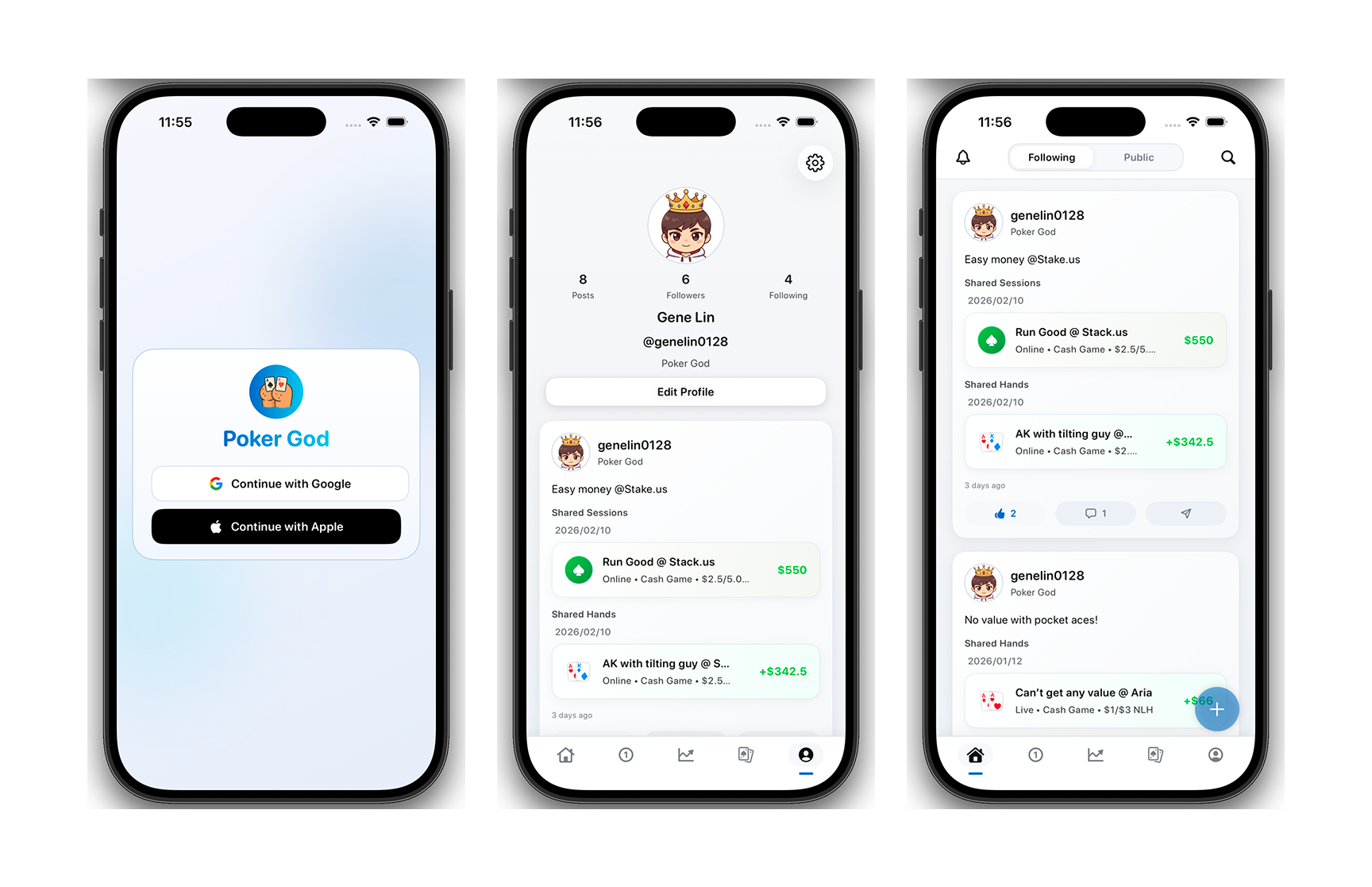 iOS Poker Session Analytics & Social Platform